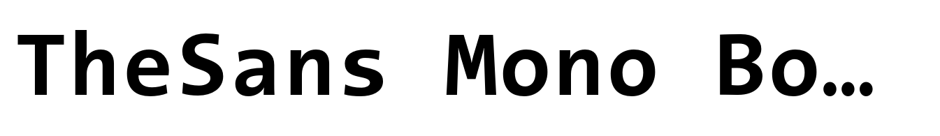 TheSans Mono Bold